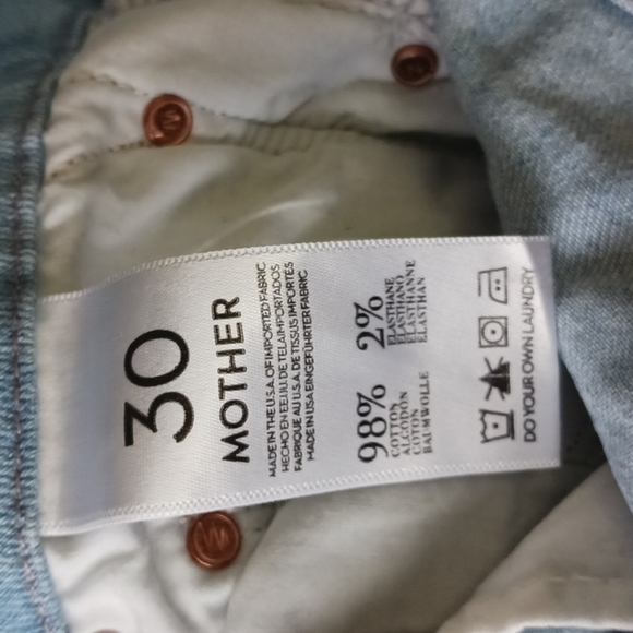 MOTHER The Looker Crop Light Blue, Size 30 - Picture 9 of 10